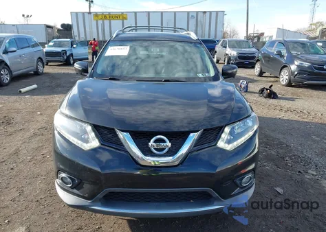 2016 Nissan Rogue Sl из США, поврежденный, VIN KNMAT2MV7GP710575